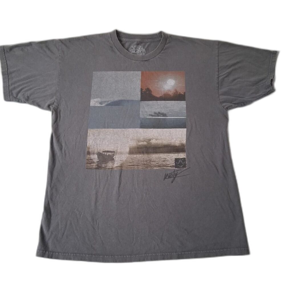 Rusty Surfboards Photo Grid Tshirt Size L Skater Grunge